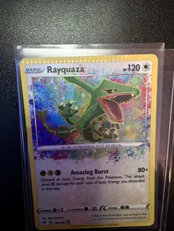 Pokemon Rayquaza 138/185 Vivid Voltage Crimped Card - Image 1