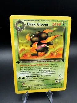 Pokemon TCG Team Rocket #36/82 Dark Gloom 1st Edition LP - Image 1