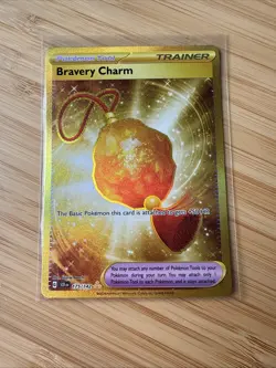 Pokemon Card TCG - Bravery Charm 175/142 - Stellar Crown - Hyper Rare - NM ⭐ - Image 1