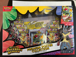 Pokemon TCG Ascended Heroes Mega Lucario Premium Poster Collection Sealed OVP - Image 1