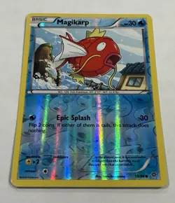 Pokemon MAGIKARP Card 19/98 Reverse Holo Common LP Ancient Origins Light Play - Image 2