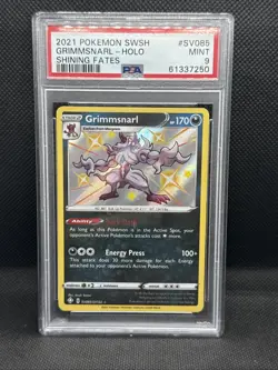 2021 Pokemon SWSH Shining Fates Grimmsnarl Shiny Vault #SV085/SV122 Psa 9 - Image 1