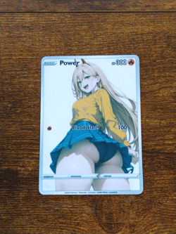Beautiful Waifu Card - Power Casual Goddess ACG Custom DIY Fan Art Card - Image 1