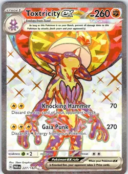 TOXTRICITY EX 227/182 PARADOX RIFT POKEMON NM/M - Image 1