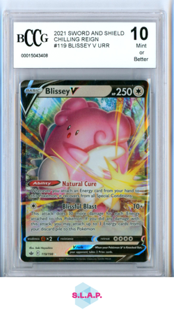 BLISSEY POKEMON #119 2021 SWORD&SHIELD HOLO ENGLISCH BCCG 10 - Image 1