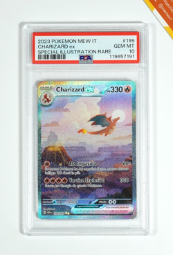 Pokemon PSA 10 Charizard Ex #199 MEW 151 Special Illustration Rare 2023 Italiano - Image 1