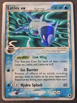 Pokemon Latios EX dragon RARE HOLO 2006 #96/101 Light Play See Pictures - Image 1