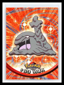 💥 MUK 1999 Topps Pokemon TV Non Holo Animation 1st Series Blue Logo # 89 - Image 1