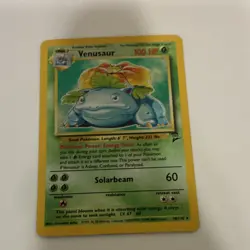 Pokemon Venusaur Base Set 2 Holo Rare 18/130 Wizards Stage 2 100 HP 2000 READ - Image 1