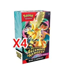 PRESALE Pokemon TCG Mega Evolution-Ascended Heroes Booster Bundle X4 Lot PRESALE - Image 1