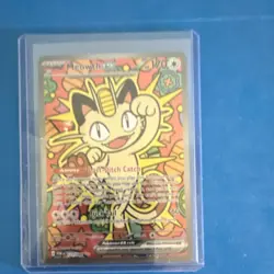 The Pokemon Company Meowth GX Full Art Foil Promo Basic Holo SM220 - Image 1