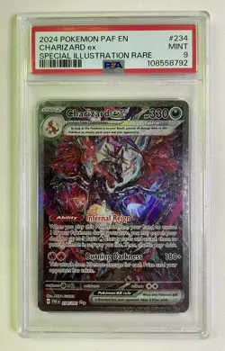 Pokemon Charizard ex 234/091 Paldean Fates Special Illustration Holo PSA 9 - Image 1