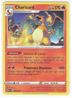 Charizard 001/015 © 2024 (McDonald's 2025) Pokemon - PSA 9 RARE ITALIAN VERSION - Image 1