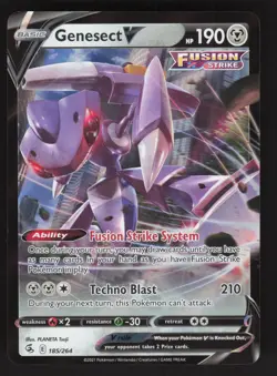 Genesect V 185/264 Pokemon TCG SWSH08: Fusion Strike NM - Image 1