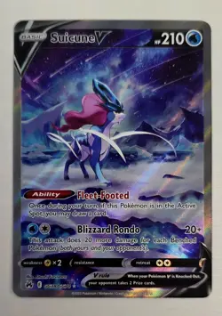 POKEMON CARD: Suicune V GG38/GG70 Crown Zenith: Galarian Gallery Holo - Image 1