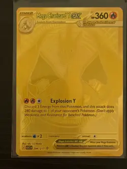 Mega Charizard X Ex Pokemon TCG Phantasmal Flames Mega Hyper Rare Holo EX - Image 2