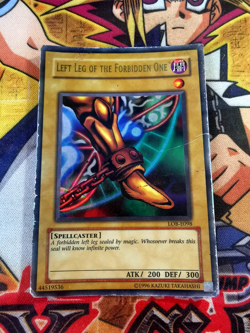 Left Leg of the Forbidden One lob-e098 Unltd Ed (HP) Ultra Rare Yu-Gi-Oh! - Image 1