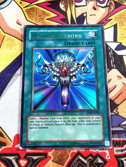 Monster Reborn lob-e096 Unltd Ed (HP) Ultra Rare Yu-Gi-Oh! - Image 1