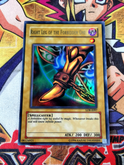 Right Leg of the Forbidden One lob-e097 Unltd Ed (MP/HP) Ultra Rare Yu-Gi-Oh! - Image 1