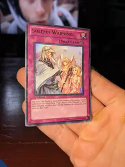 Yugioh Solemn Warning DREV-EN077 Ultra Rare 1st Ed - Image 2
