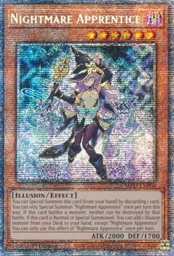 Yugioh - Nightmare Apprentice (Starlight Rare) (1st Edition) - MP25-EN004 (P) - Image 1