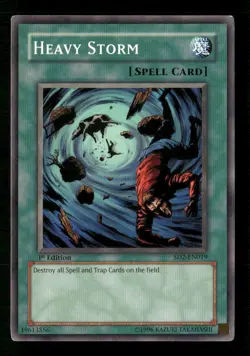 Heavy Storm #SD2-EN019 Yugioh 1st Edition - Image 1