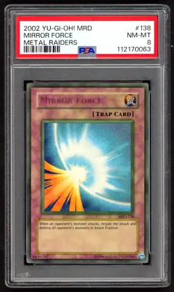 Yu-Gi-Oh! - PSA 8 Mirror Force 138 - Metal Raiders - NM-MT - PSA8 - Image 1