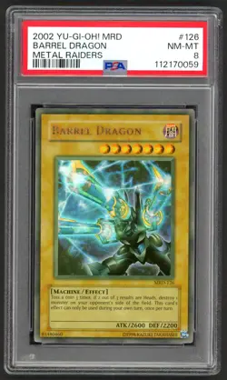 Yu-Gi-Oh! - PSA 8 Barrel Dragon 126 - Metal Raiders - NM-MT - PSA8 - Image 1
