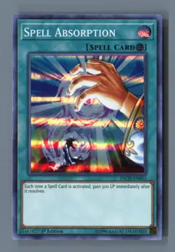 Spell Absorption INCH-EN053 Super Rare The Infinity Chasers Yu-Gi-Oh LP - Image 1