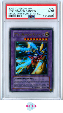 XYZ-DRAGON CANNON MAGICIAN'S FORCE-1ST ED. YU-GI-OH! MFC 2003 052 PSA 9 - Image 1