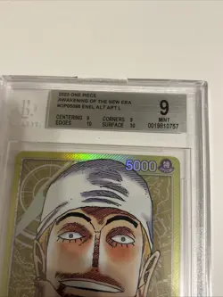 One Piece Awakening Of The New Era OP05-098 Alt Art Enel BGS 9 Mint Leader - Image 3