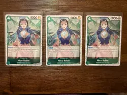 Nico Robin Pirate Foil OP09-033 PRB-02 The Best Vol 2 One Piece X 3 - Image 1