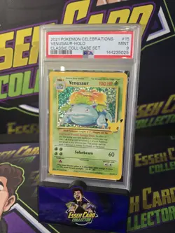 Pokemon TCG Venusaur Holo Card 15/102 Celebrations Classic Collection 2021 PSA 9 - Image 1
