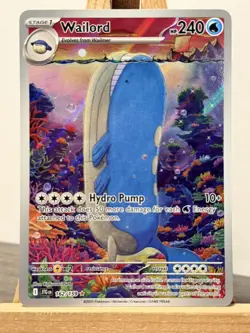 Pokemon TCG Wailord Special Illustration Rare Card Journey Together 162/159 - Image 1