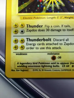 Zapdos 16/102 - Holo Rare - Base Set - 1999 Pokemon NM/NP Great Looking Card - Image 4