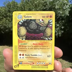 Pokemon TCG Golem Expedition Base Set Holo Rare 100 HP Card 014/165 English - Image 1