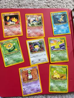 Lot 8 Neo Genesis Pokemon Cards Quilava Seadra Skiploom Togepi Xatu Chikorita - Image 1