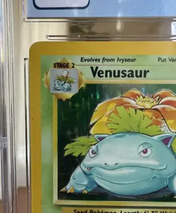Pokemon TCG Venusaur Base Set Holo Unlimited Rare Card 15/102 1999 - Image 3