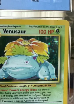 Pokemon TCG Venusaur Base Set Holo Unlimited Rare Card 15/102 1999 - Image 4