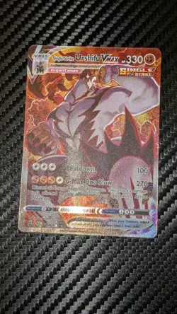 Single Strike Urshifu Vmax 168/163 Pokemon Battle Styles Holo Full Art Card - Image 1