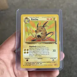 (NM) Raichu Fossil 29/62 Rare Pokemon TCG Card Non Holo a5 - Image 1