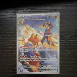 Pokemon Ethan's Magcargo 222/217 ASC Fire 130 HP Stage 1 TCG Card English - Image 1