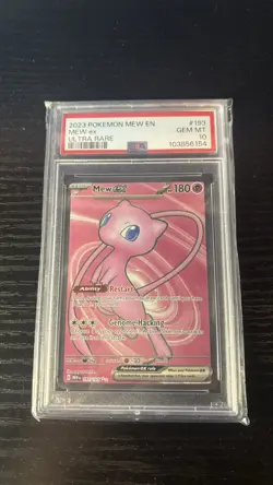 Pokemon Mew ex Ultra Rare PSA 10 Card Lot 193/165 & 216/091 2023 & 2024 Gem Mint - Image 4