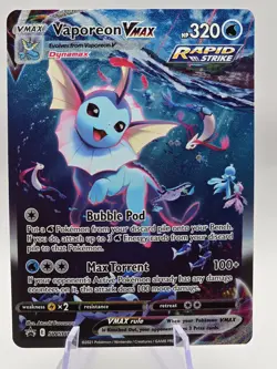 Vaporeon VMAX SWSH182 SWSH: Sword & Shield Promo Pokemon Card Holo Near Mint NM - Image 1