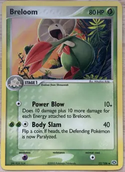 Pokemon Card - Emerald 22/106 - BRELOOM (uncommon) - NM - Image 1