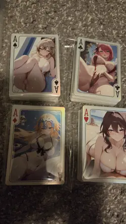 Beautiful Delicate Moan Complete 52 Poker Card Set - Image 2