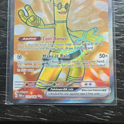 Pokemon Gholdengo ex 231/182 Ultra Rare Full Art Holo SV04 Paradox Rift TCG Card - Image 3