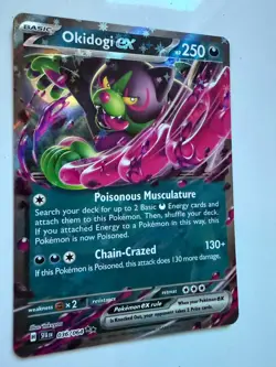 Pokemon Okidogi ex 036/064 Sv: Shrouded Fable Holo Double Rare TCG Card - Image 3