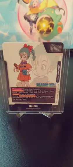 Bulma SB01-045 Gold Leader Dragon Ball Manga Booster Card Fusion World - Image 2