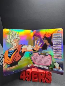 DBZ CCG Goku HOLO FOIL Rare Folding Card 159 160 LV1 LV2 Dragon Ball Z Foldout - Image 2